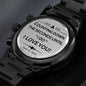 Personalized Engraved Watch For Groom from Bride-[Heartfelt Family Gift]