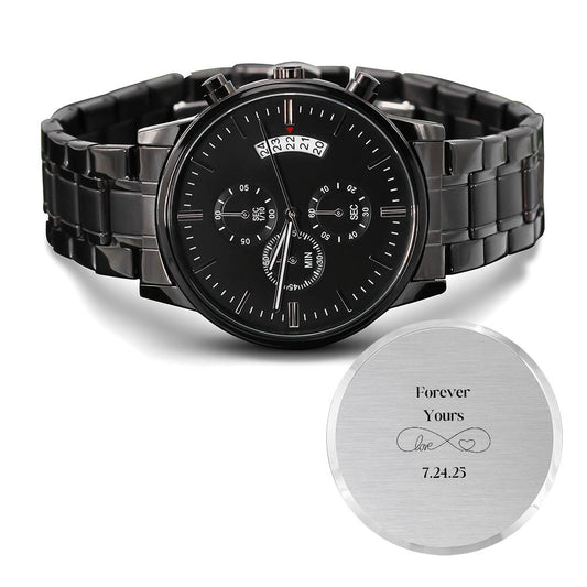 Engraved Forever Yours Personalized Watch-[Heartfelt Family Gift]