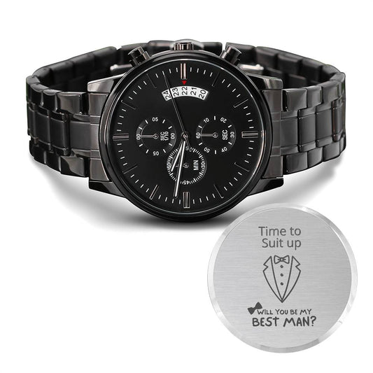 Best Man Proposal Watch Time to Suit up-[Heartfelt Family Gift]