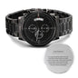 Personalized Mens Chronograph Watch - Anniversary or Valentines Day Gift for Husband-[Heartfelt Family Gift]