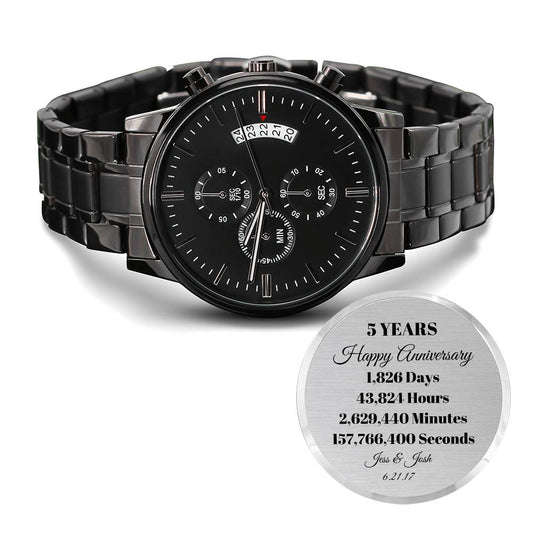 Personalized Engraved Anniversary Watch Gift for Husband-[Heartfelt Family Gift]