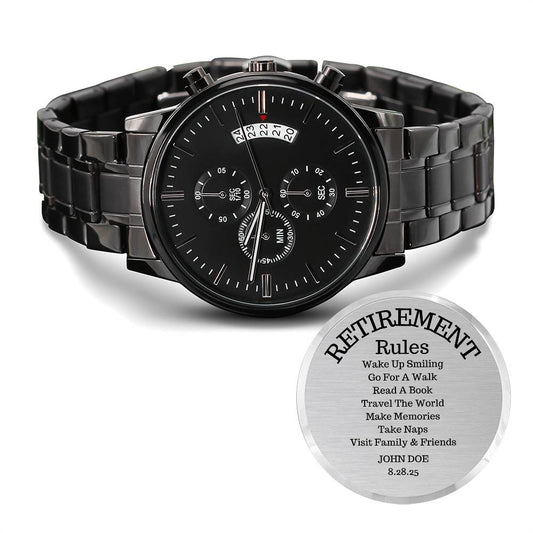 Personalized Engraved Retirement Watch Gift-[Heartfelt Family Gift]