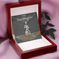 Granddaughter Giraffe Necklace-[Heartfelt Family Gift]