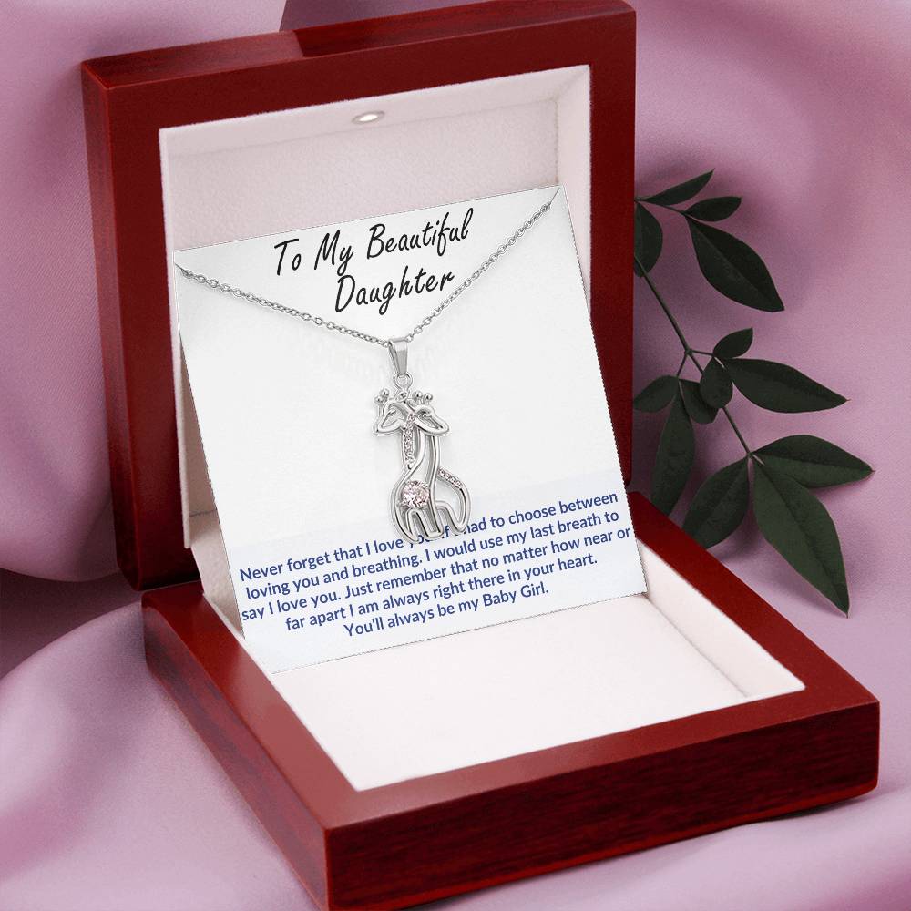 Daughter Giraffe Necklace Gift-[Heartfelt Family Gift]