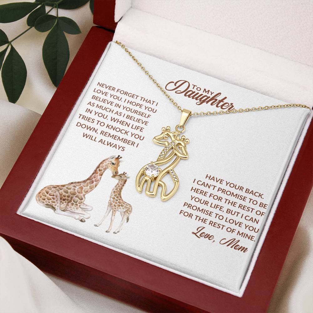 Giraffe Necklace Gift from Mom-[Heartfelt Family Gift]