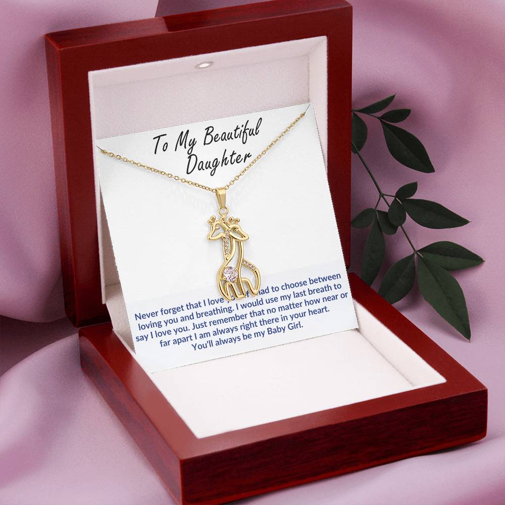 Daughter Giraffe Necklace Gift-[Heartfelt Family Gift]
