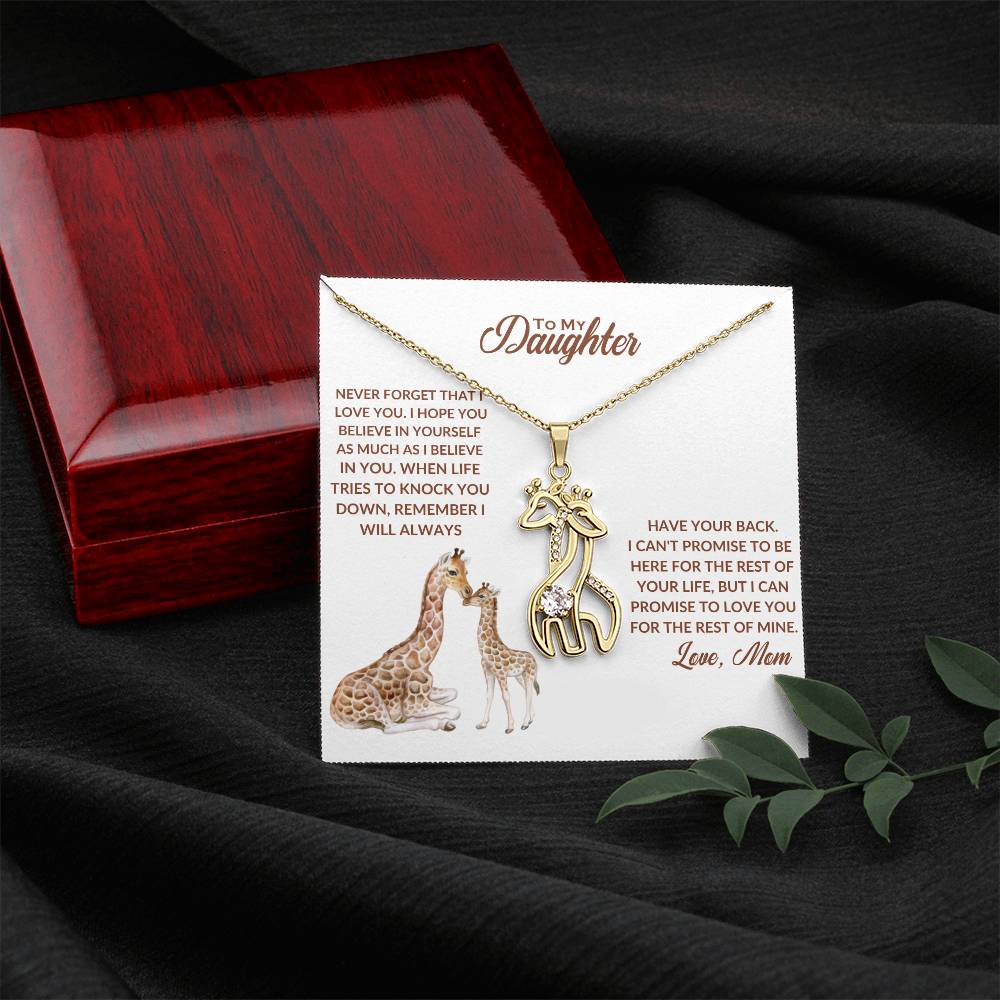 Giraffe Necklace Gift from Mom-[Heartfelt Family Gift]