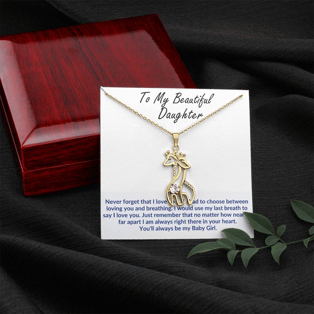Daughter Giraffe Necklace Gift-[Heartfelt Family Gift]