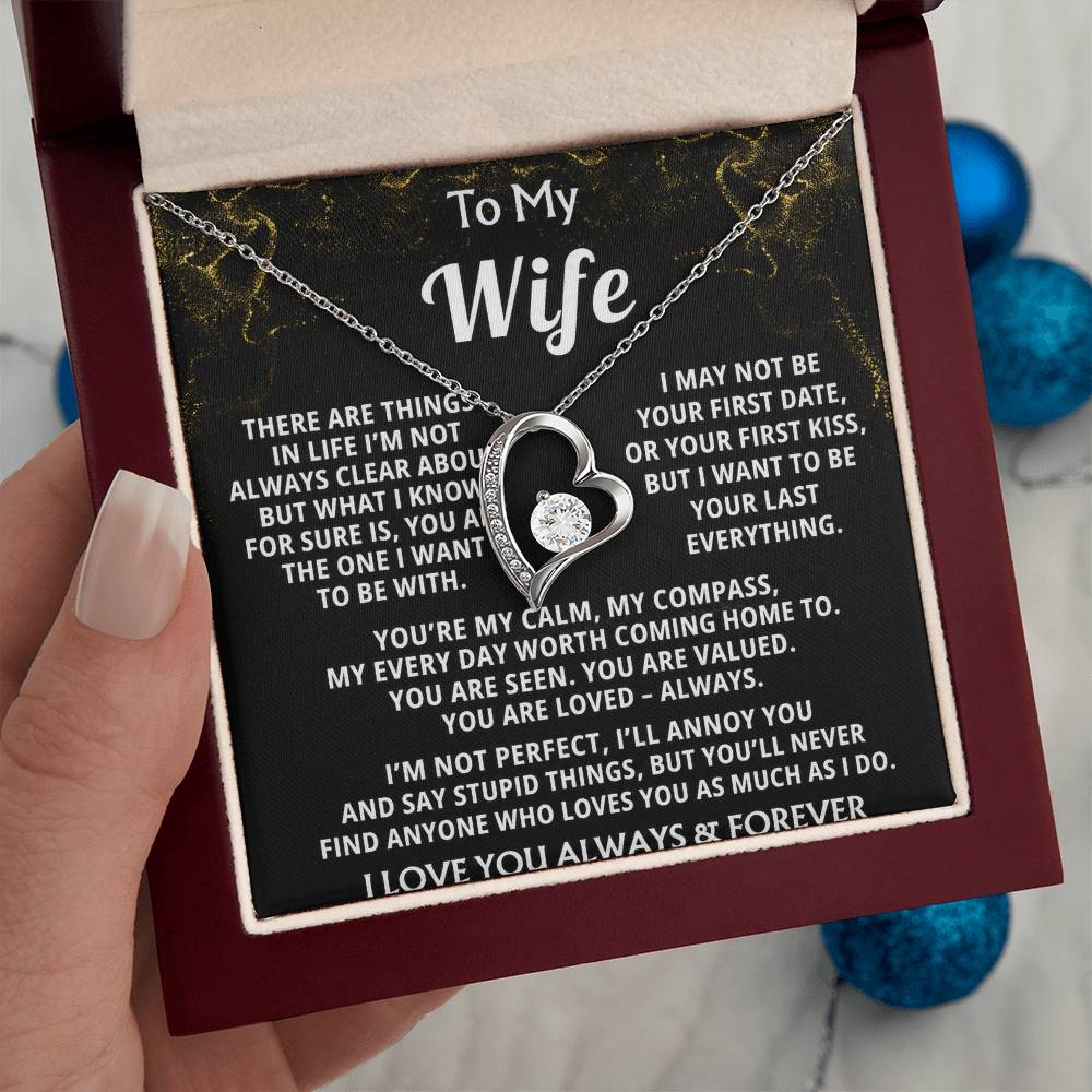 To My Wife, My heart knows you're my everything.