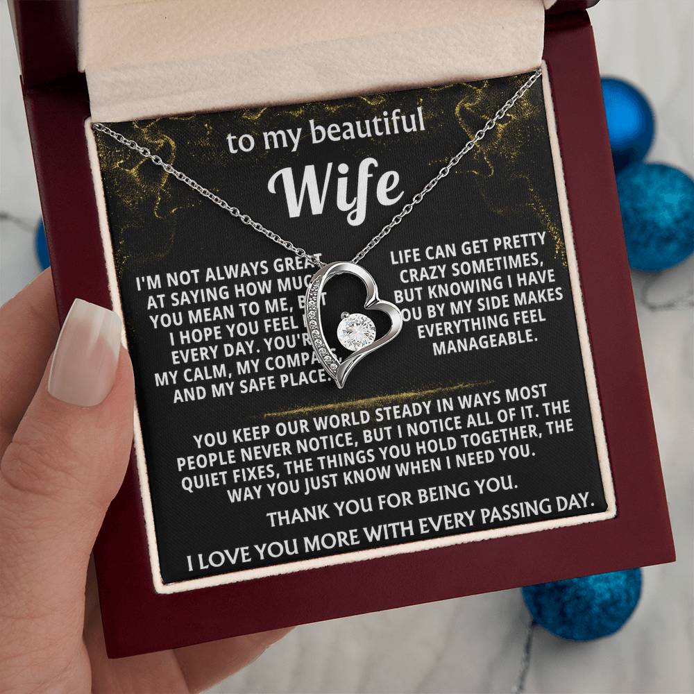 To My Wife, You are my calm, compass, and safe place.