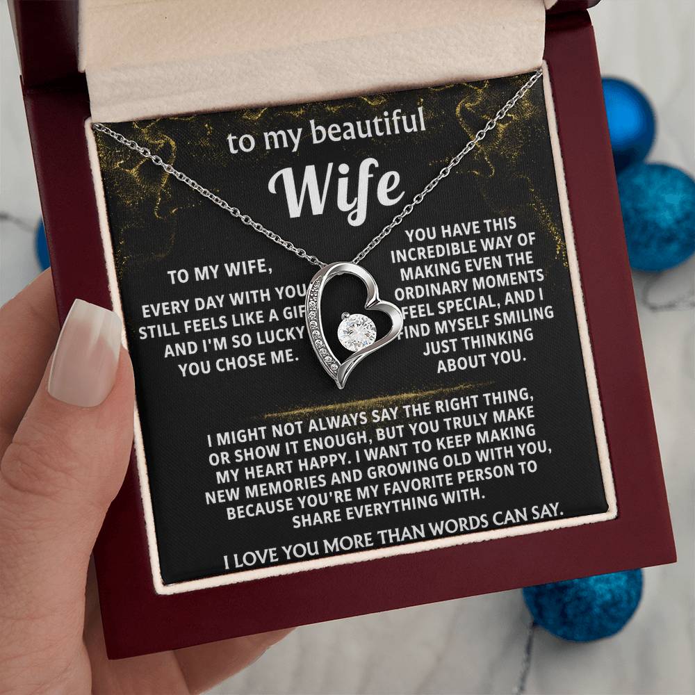 To My Wife, You make my heart happy.