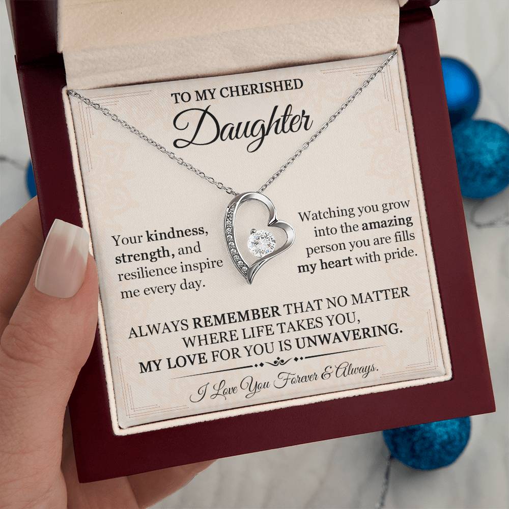 Daughter Necklace from Dad - Sentimental Gift for Your Beloved Daughter