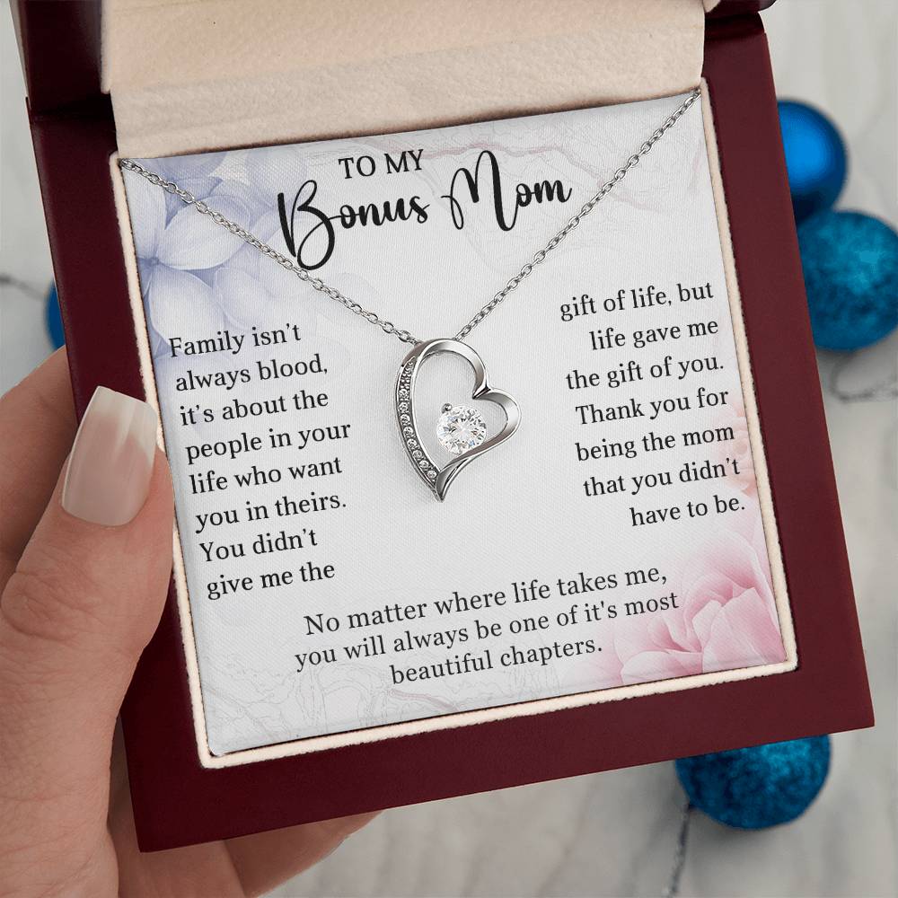 Stepmother Heart Necklace Gift