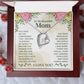 To My Beautiful Mom -An Amazing Influence-  Heart Necklace Gift-[Heartfelt Family Gift]