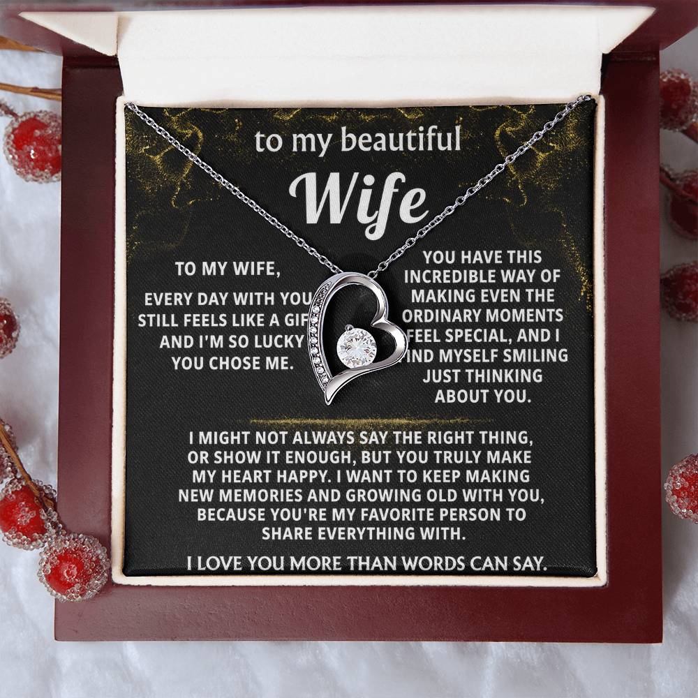 To My Wife, You make my heart happy.