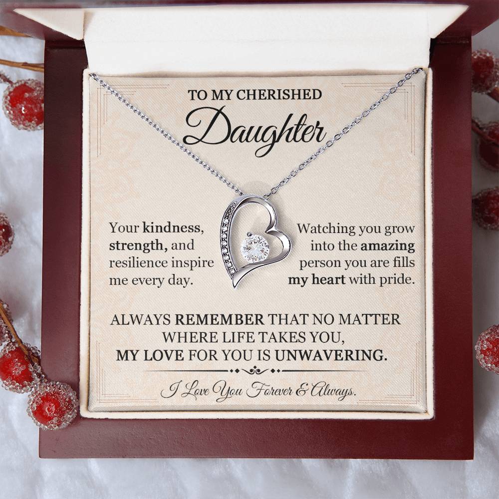Daughter Necklace from Dad - Sentimental Gift for Your Beloved Daughter-[Heartfelt Family Gift]