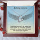 In Loving Memory Angel Wings Heart Necklace Gift-[Heartfelt Family Gift]