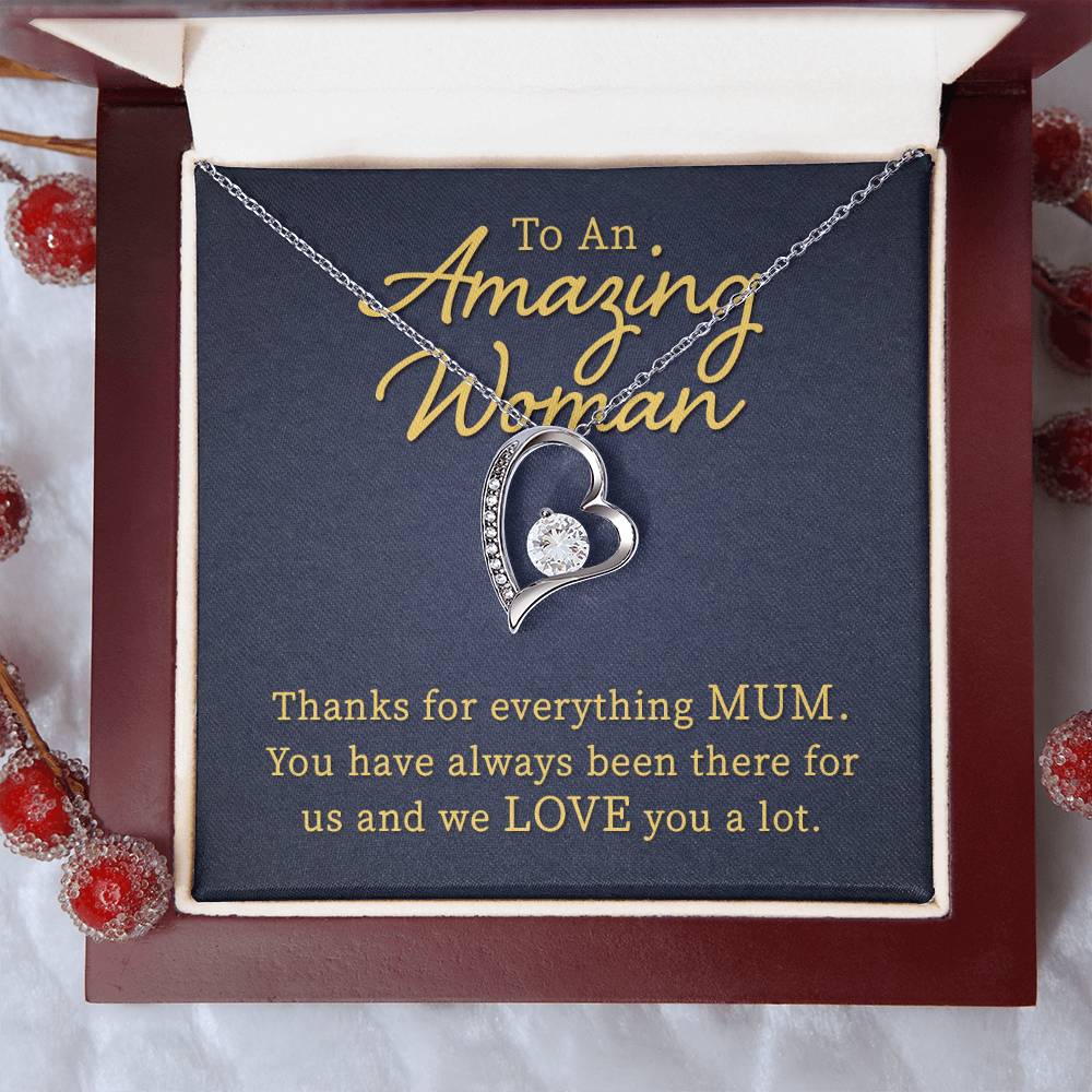 To An Amazing Women Heart Necklace Gift-[Heartfelt Family Gift]