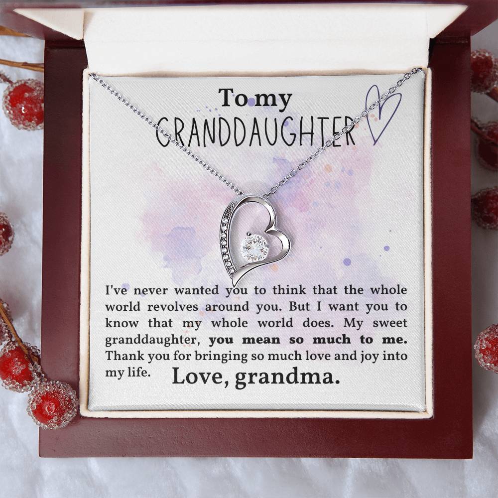 Granddaughter Necklace - Christmas  Birthday Gift for Granddaughter-[Heartfelt Family Gift]