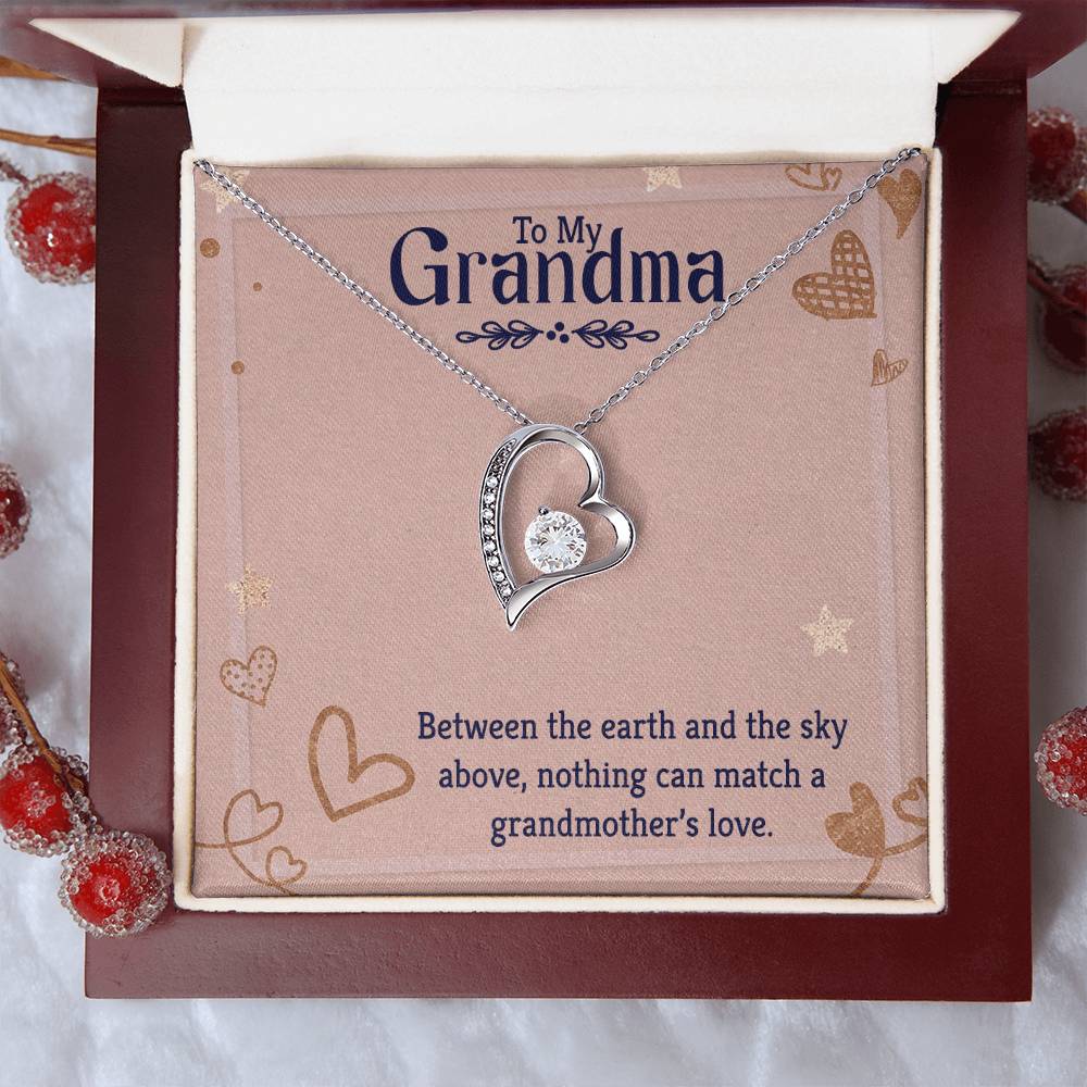 To my grandmother Heart Necklace Gift-[Heartfelt Family Gift]