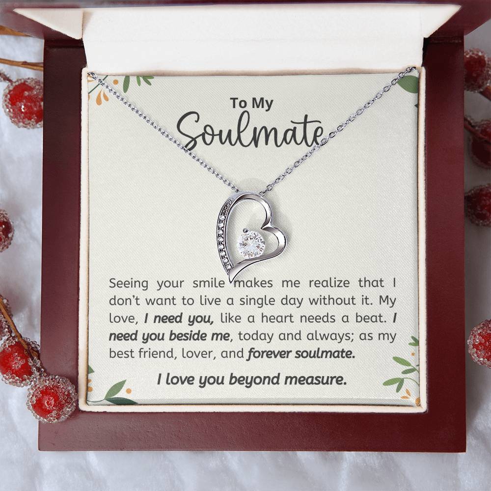 Personalized Soulmate Necklace  Perfect Gift for Her on Birthday Valentines Day or Christmas-[Heartfelt Family Gift]