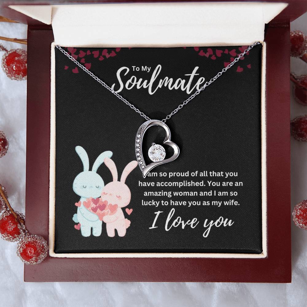 To my Soulmate Heart Necklace Gift-[Heartfelt Family Gift]