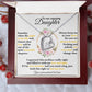 To My Daughter - Personalized Love and Light Heart Necklace Gift-[Heartfelt Family Gift]