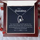 To My Grandma - Your Love Is Like A Beautiful Garden Heart Necklace Gift-[Heartfelt Family Gift]