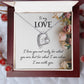 To My Love Floral Heart Necklace Gift-[Heartfelt Family Gift]