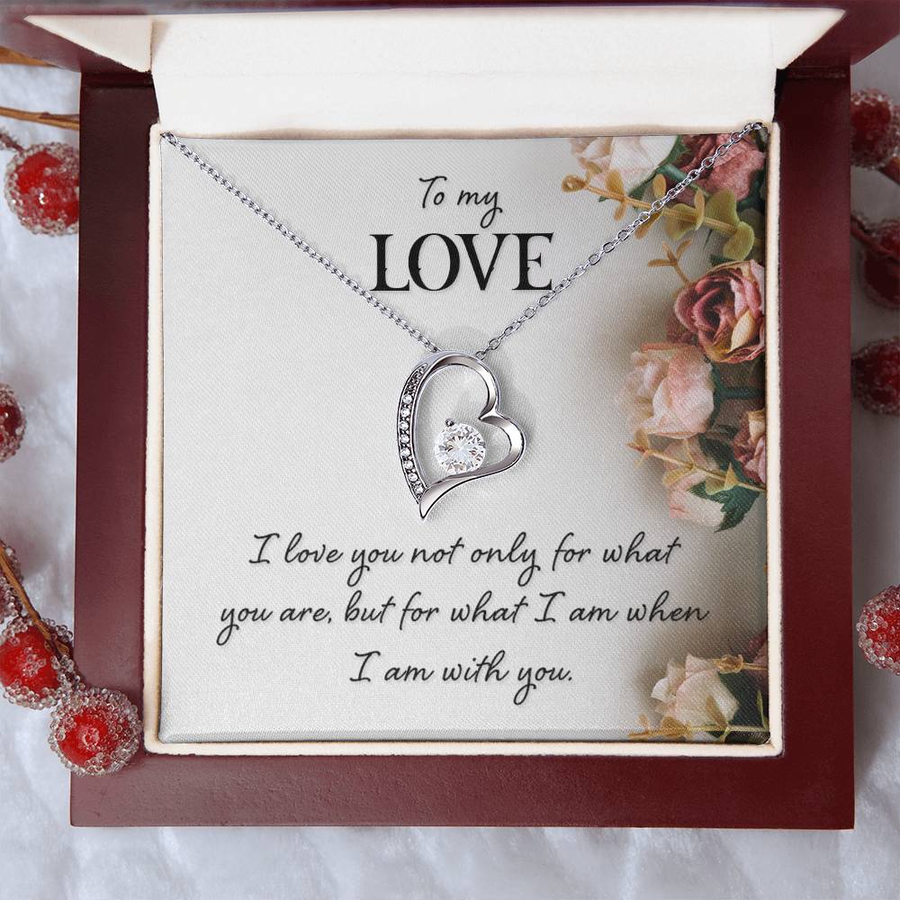 To My Love Floral Heart Necklace Gift-[Heartfelt Family Gift]