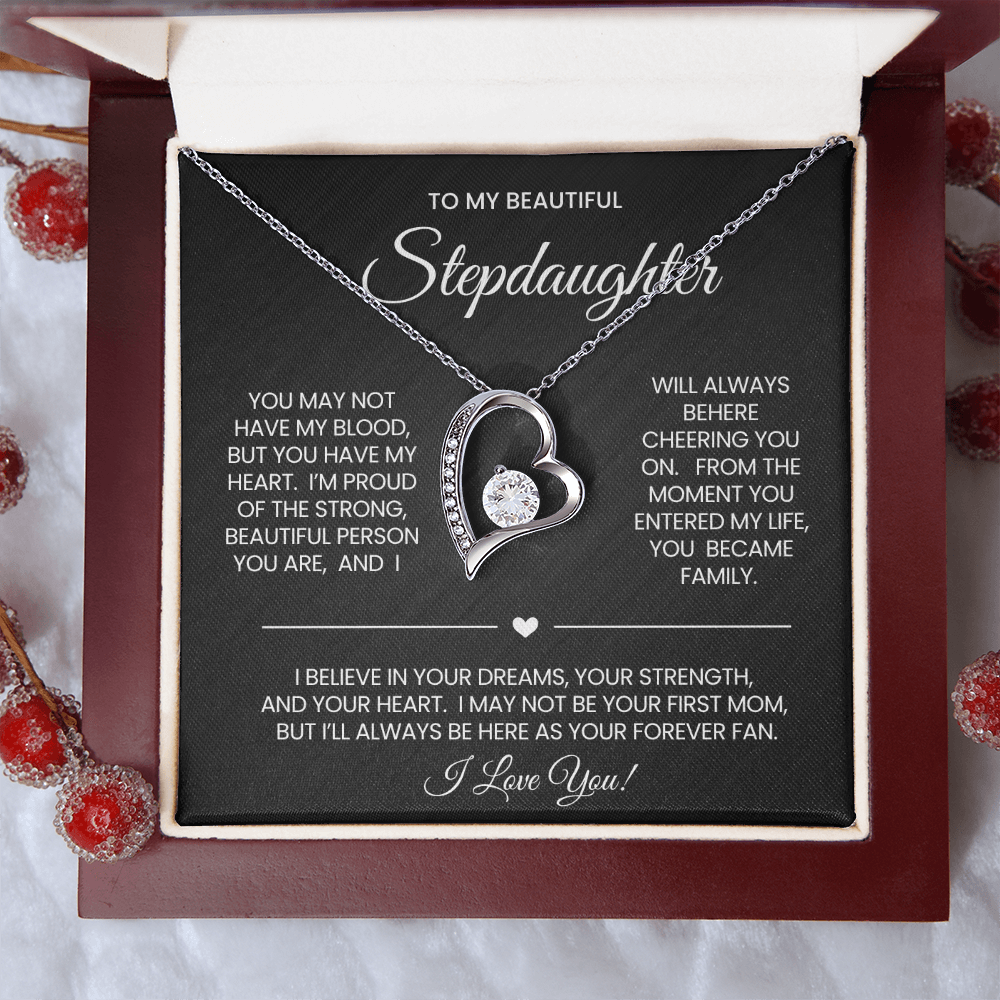 To My Stepdaughter Necklace Gift
