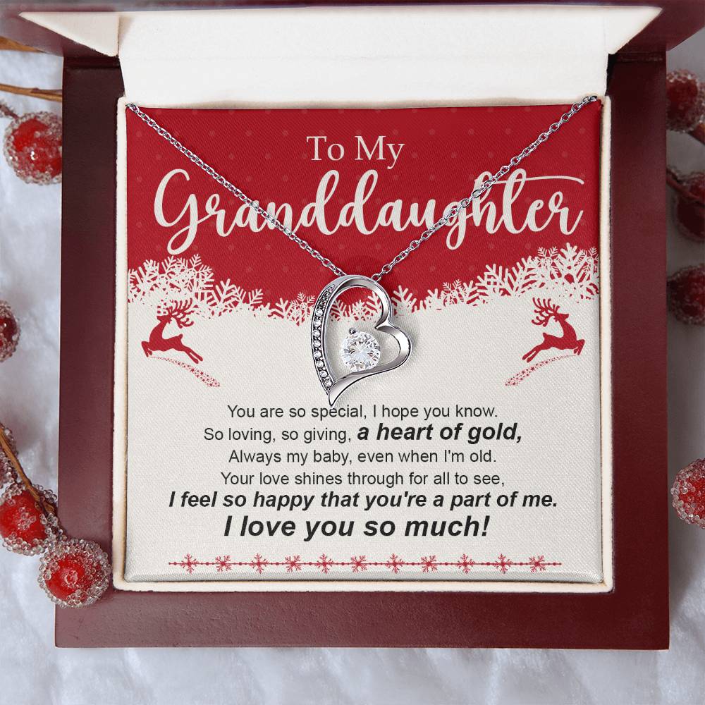 Granddaughter Necklace - Christmas and Birthday Gift for Her-[Heartfelt Family Gift]