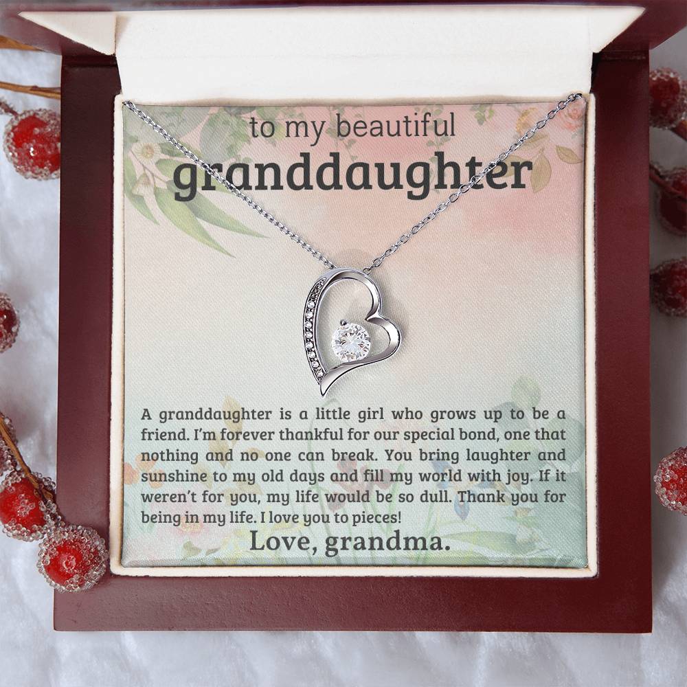 Granddaughter Necklace - Christmas or Birthday Gift - Personalized-[Heartfelt Family Gift]