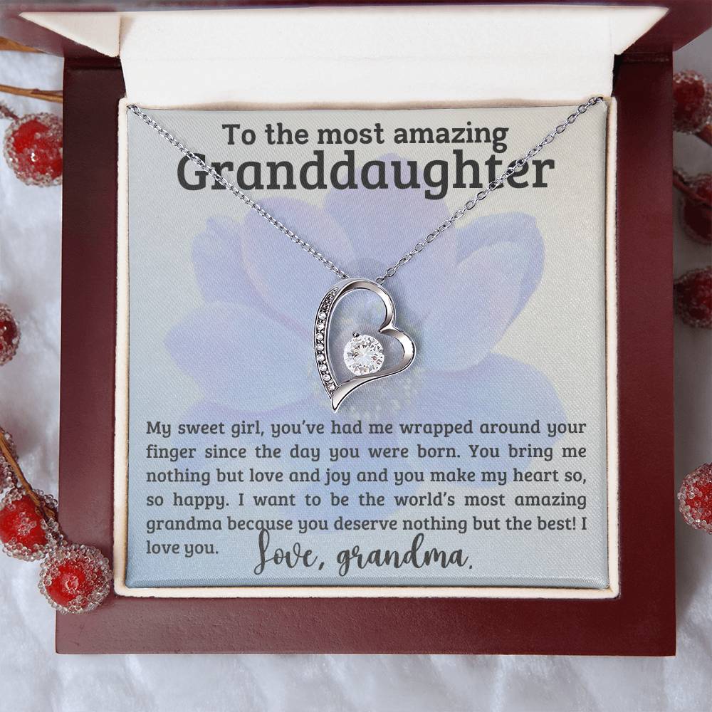 Granddaughter Necklace - ChristmasBirthday Gift - To My Granddaughter-[Heartfelt Family Gift]