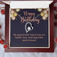 Happy Birthday Heart Necklace Gift-[Heartfelt Family Gift]