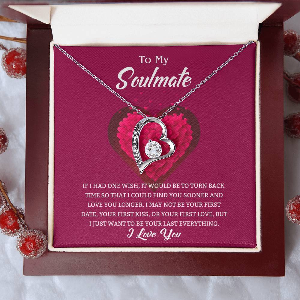 Soulmate Heart Necklace Gift-[Heartfelt Family Gift]