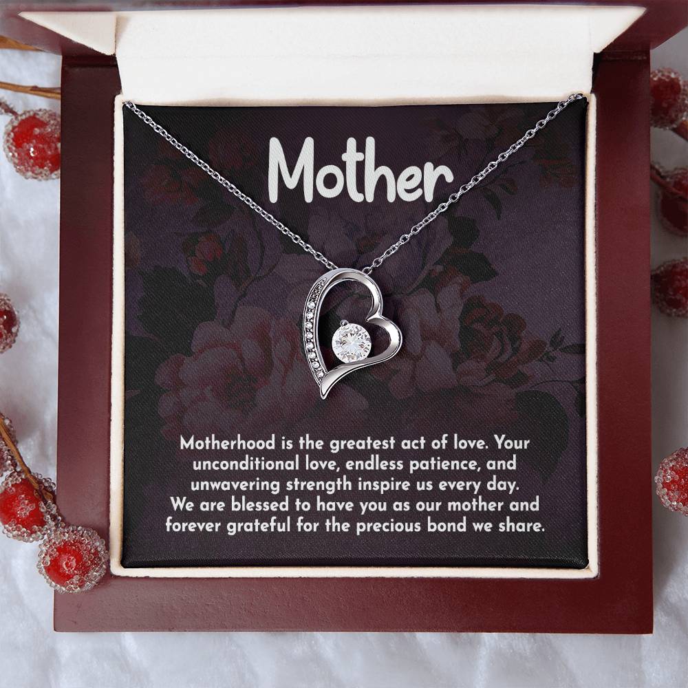 Mother Motherhood Heart Necklace Gift-[Heartfelt Family Gift]
