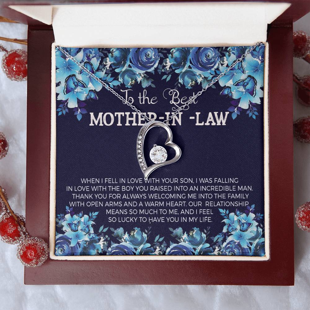 Mother in Law Heart Necklace Gift-[Heartfelt Family Gift]