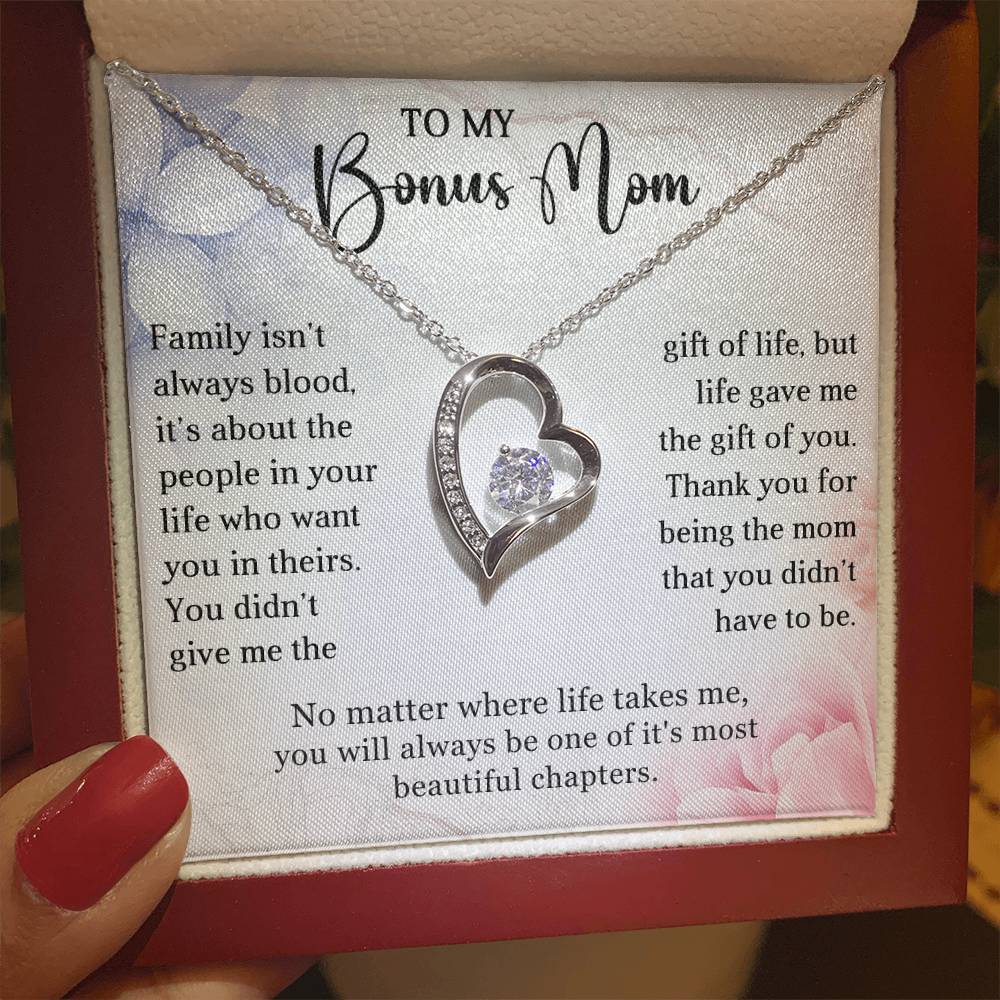 Stepmother Heart Necklace Gift
