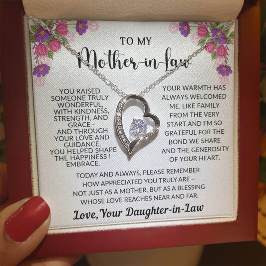 Mother in Law Heart Necklace Gift