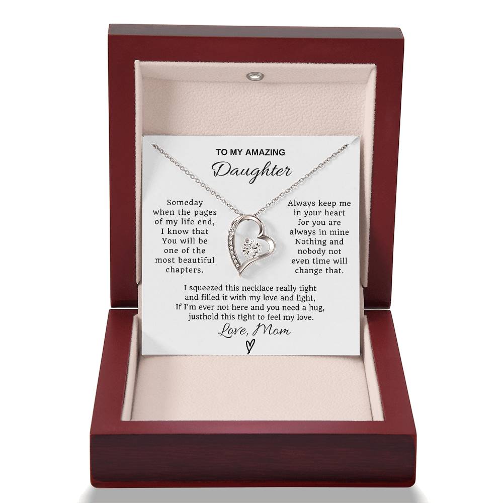 To My Daughter Forever Love  Necklace