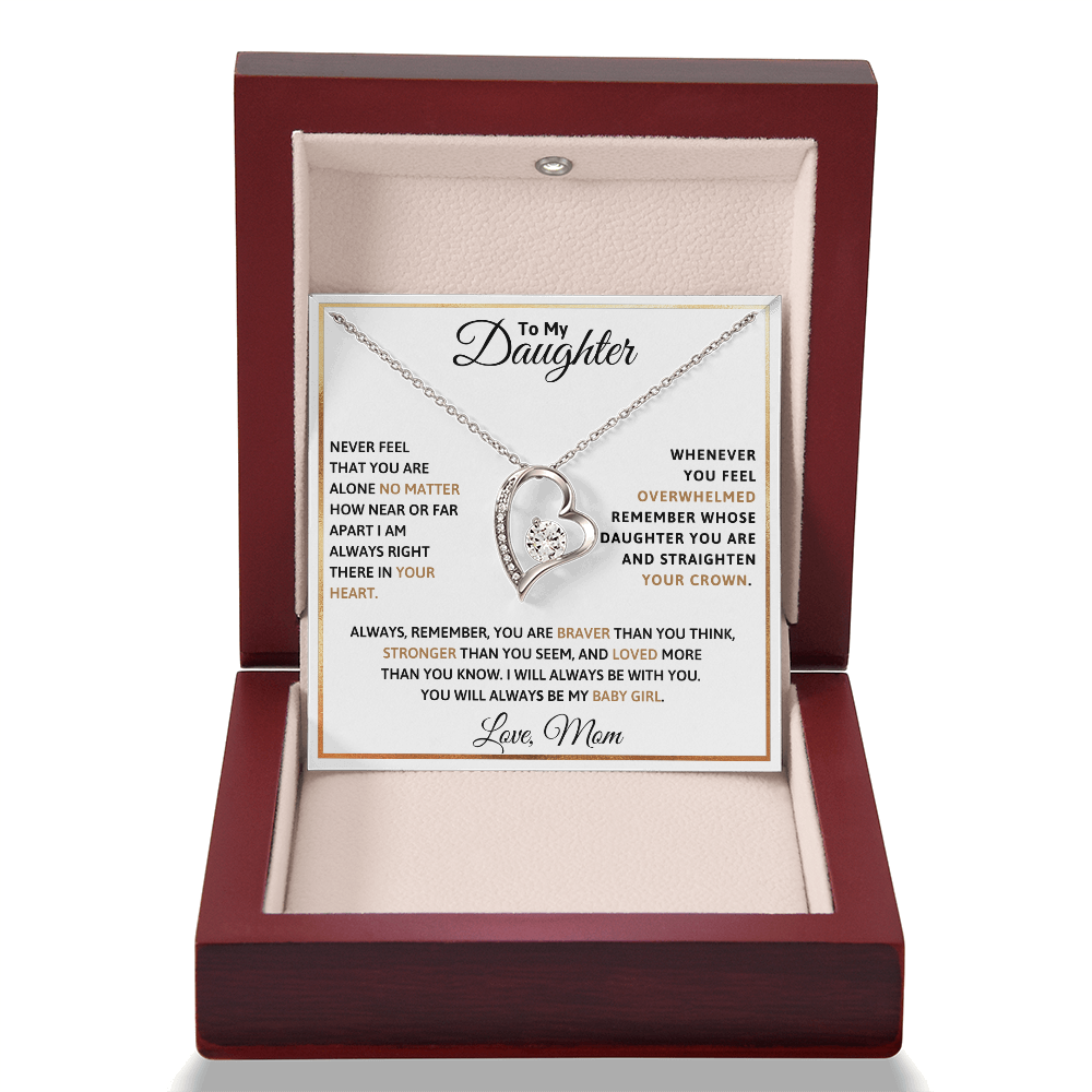 To My Daughter Forever Love Necklace