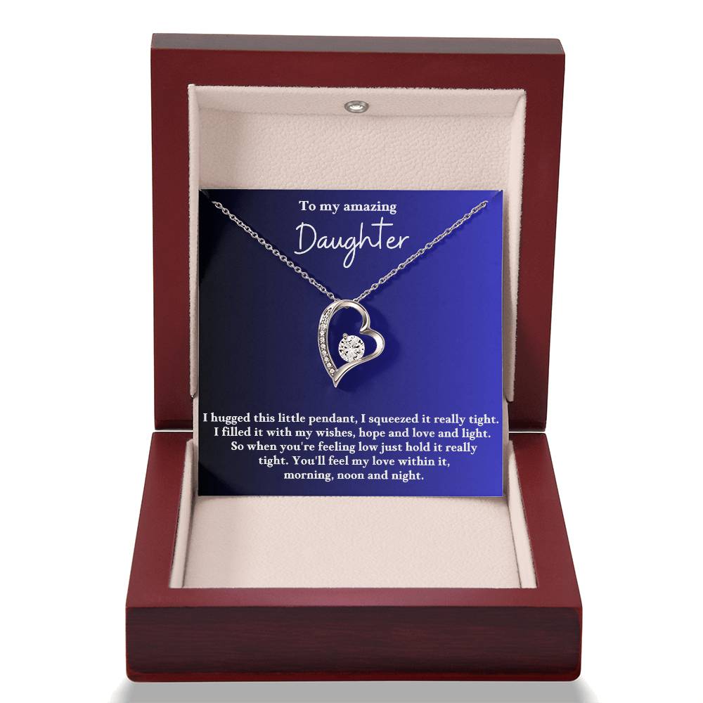 To My Daughter Forever Love  Necklace