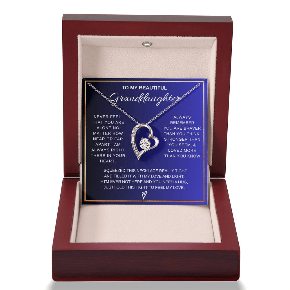 To My Grandddaughter Forever Love  Necklace