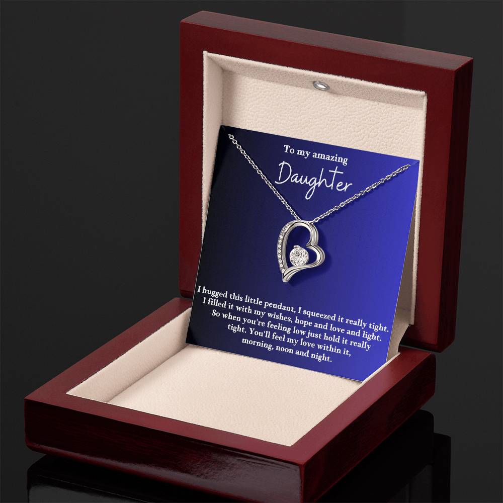 To My Daughter Forever Love  Necklace