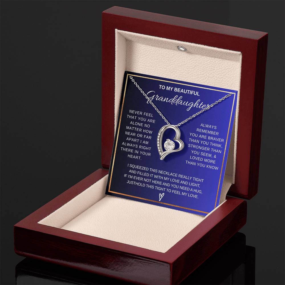 To My Grandddaughter Forever Love  Necklace