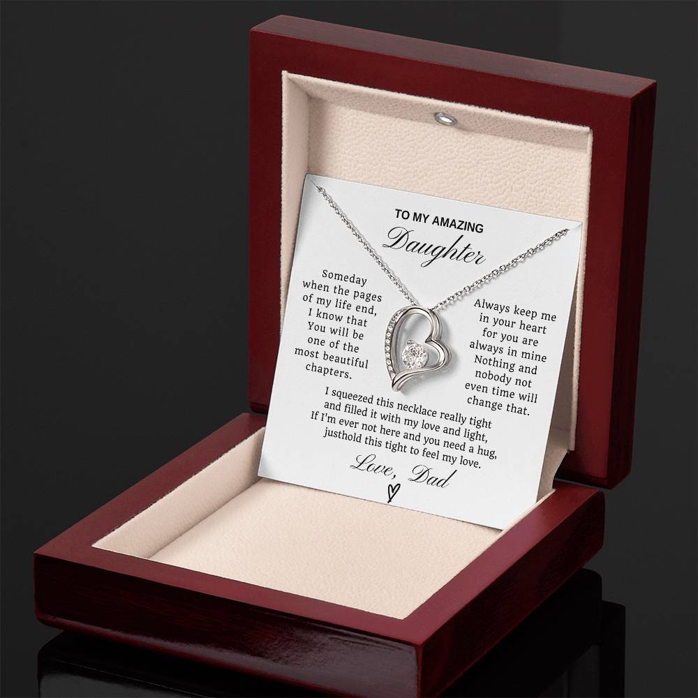 To My Daughter Forever Love  Necklace