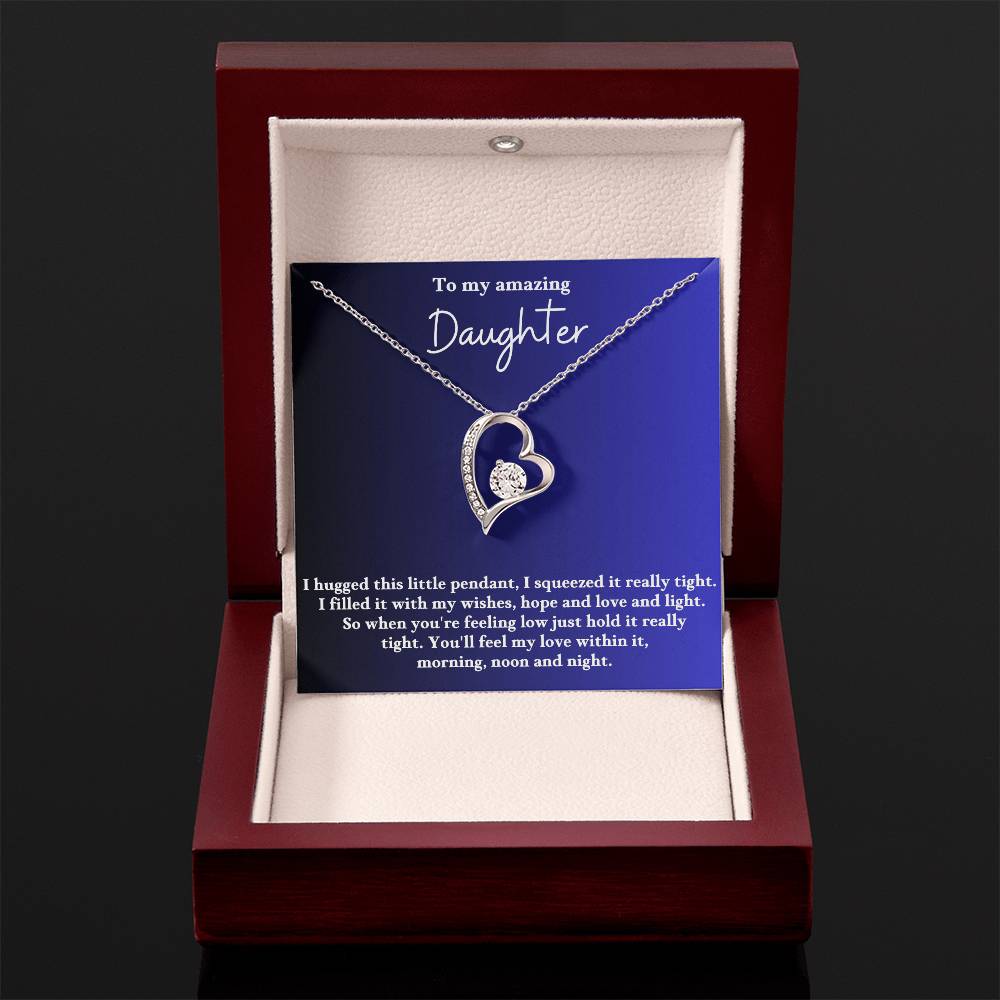 To My Daughter Forever Love  Necklace
