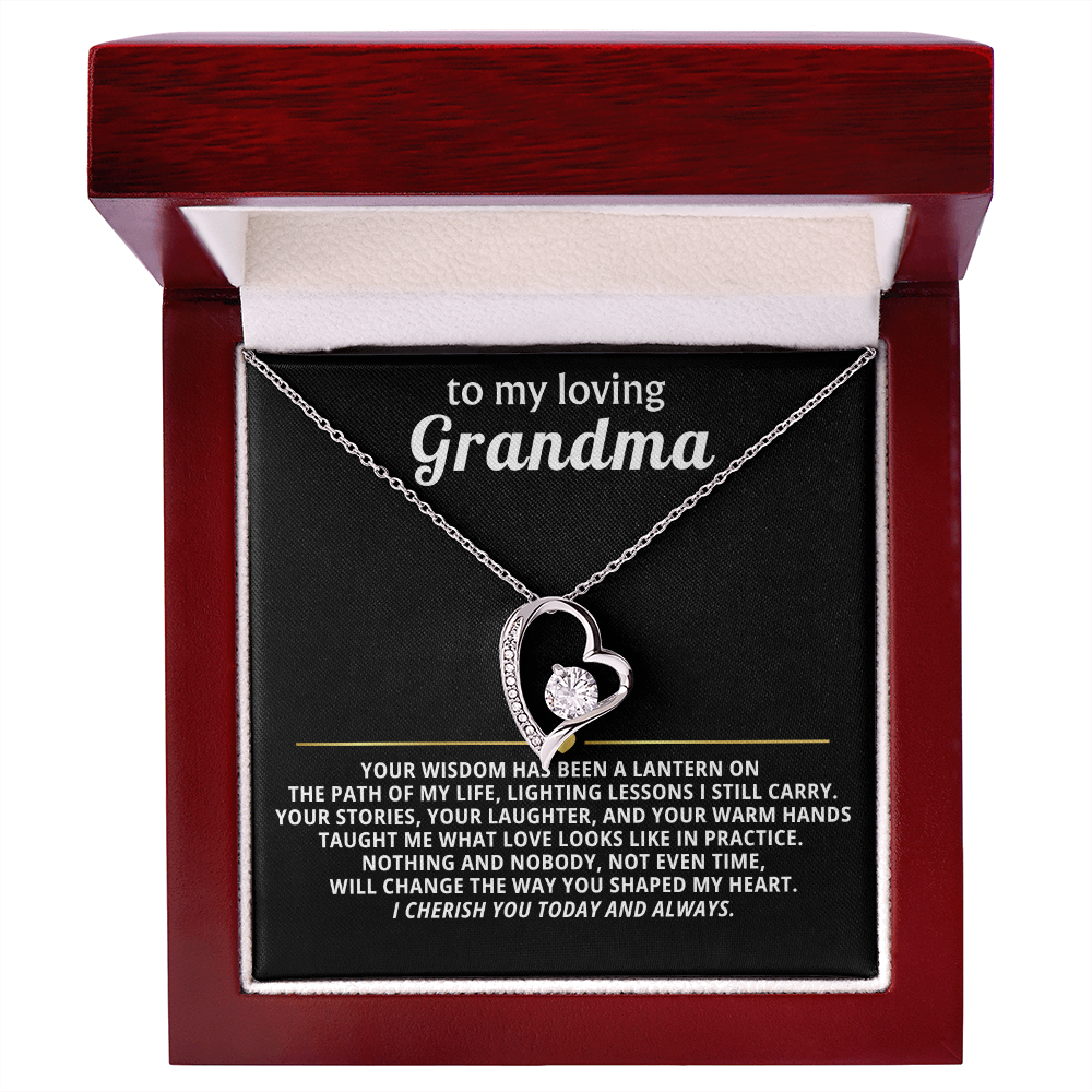 Grandmother from Grandchild Heart Necklace Gift