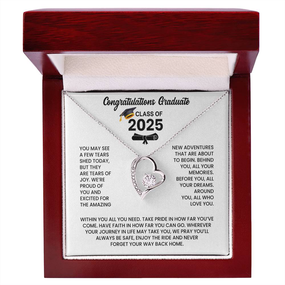 Class of 2026 Graduation Necklace Gift - Heart